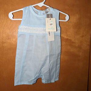 Cuclie Pima Cotton Jon Jon Romper 0/3 mths